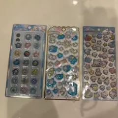 ぷくぷくあわわちゃん　メロウアクアリウム　おはじき　等3点セット　カミオジャパン