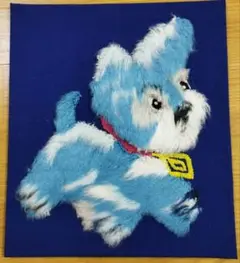 文化刺繍作品　いぬ