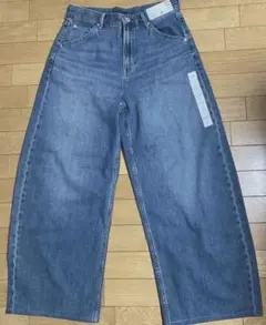 【新品・未使用】UNIQLO バギーカーブジーンズ25ブルー