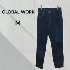 グローバルワーク デニム　パンツ　Gパン　ストレート　　ウエストゴム　ナチュラルのサムネイル