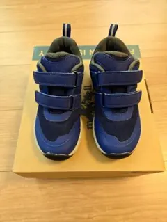 【美品】mont-bell キッズシューズ 18.0cm 青