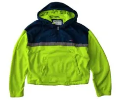 トミーヒルフィガー　ショート丈 フリース　ハーフジップ　プルオーバー　アノラック