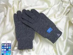 手袋 モンベル montbell どんな色にもあわせやすいグレー 高密度ニット