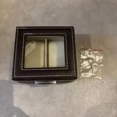 ダークブラウン アクセサリーや時計ケース 鍵付き