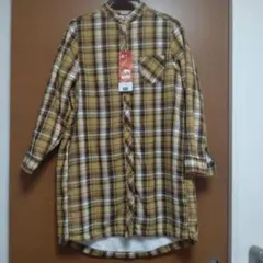 クロッシー　あったかワンピース　 裏ボア　チェック　ワンピース サイズM