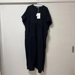 XL夏用 ブラック ワンピース