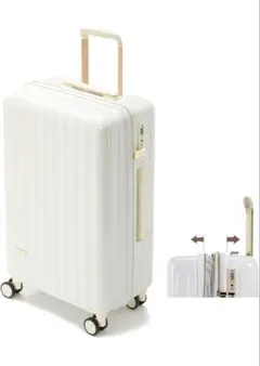 Spyplan スーツケース　キャリーケース　ホワイト　90L