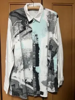 ⭐️美品⭐️ZABA グラフィック コットン長袖シャツ XL