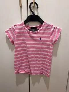 RALPH LAUREN ボーダーTシャツ ピンク 5 サイズ115のサムネイル