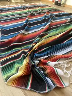 オルテガ風★メキシカンラグマット　チマヨ風ブランケット