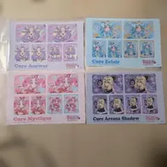 名探偵プリキュア プリントシール風ステッカー 4枚セット