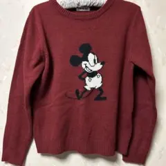 Disney ミッキーマウス 長袖ニットセーター