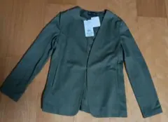 インディヴィ ノーカラーポンチジャケット