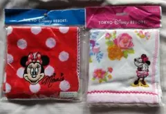 ディズニーリゾート　ミニーマウス　ミニタオル２枚