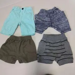 ベビー用パンツセット 4点　半ズボン　ハーフパンツ
