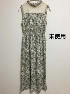 未使用 平成レトロ フェアリーグランジ 森ガール 花柄 レース ロングワンピース