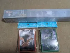 【未開封】リザードンvsレックウザ ラバーマット　デッキシールド2ヶ