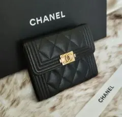 CHANEL シャネル ボーイシャネル キャビアスキン Vステッチ 長財布 CHANEL BOY CHANEL(シャネル ボーイ シャネル) 長財布