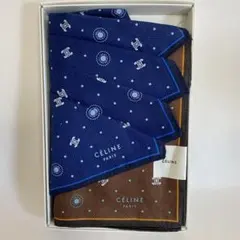 新品・未使用 CELINE セリーヌ ハンカチ マカダム ドット 2枚セット