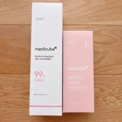 未開封＊medicube PDRNクレンザー&コラーゲンナイトラッピングマスクのサムネイル