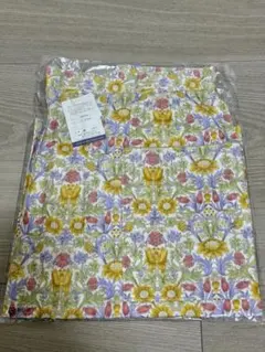 【新品未使用】サロンジェ ショート エプロン 黄色 花柄