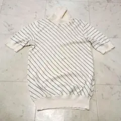 JOSEPH ジョゼフ ハイネック 半袖ニット ウールコットン混 M 洗えるのサムネイル