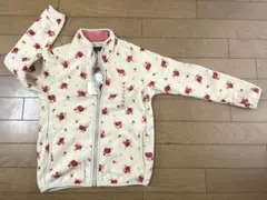 マイクロフリースジャケット 130サイズ 花柄　タグ付き未使用