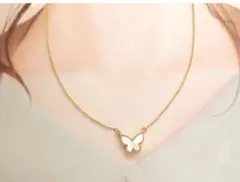 マザーオブパール パピヨンモチーフ ネックレス