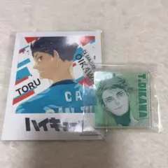 ハイキュー 及川徹 グッズ ステッカー アクリルバッジ
