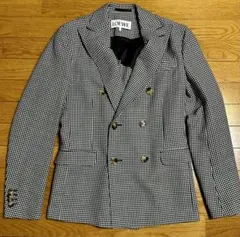 LOEWE 千鳥格子 ダブルジャケット 44