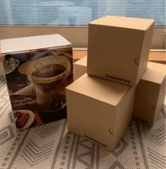 スターバックスグラスドリップコーヒーメーカー＆ダブルウォールグラス4 新品未使用