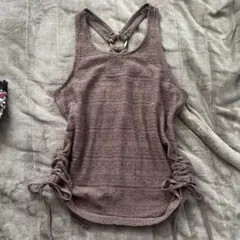 00s リボンシャーリング背中開きタンク fairygrunge y2k gal