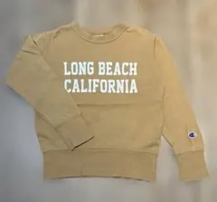 Champion クルーネック ロゴ トレーナー マスタードイエロー 120cm