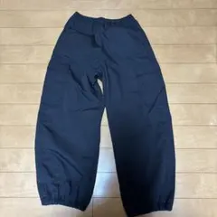 新品 GU TEEN カーゴバレルパンツ ブラック ワイドパンツ