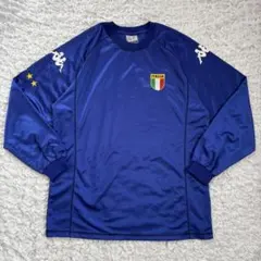超希少△カッパ 2002 イタリア代表 ゲームシャツ L 10番 刺繍ロゴ