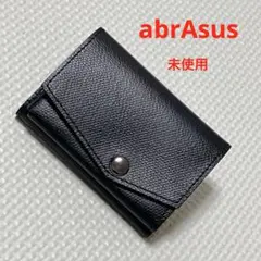 未使用abrAsus アブラサス 小さい財布　レザー　ミニマリスト　ブラック　黒のサムネイル