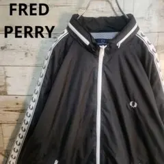 FRED PERRY ブラック ナイロンジャケット XL ブリットポップ