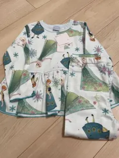 ベビー　キッズ　バースデイ　アナ雪　長袖パジャマ　110