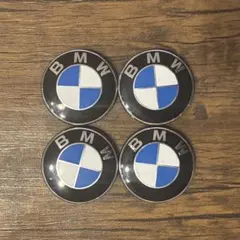 BMWホイールキャップ68mm青ブルーホワイトセンターキャップ4個セット