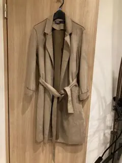 ザラ　コート　スウェード調