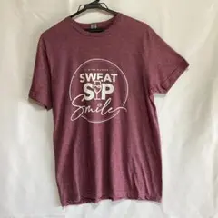 GILDAN 5k WINE RUN. 半袖ロゴTシャツ　Mサイズ クルーネックのサムネイル