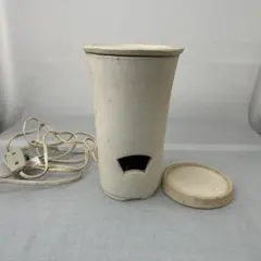本日のみ特価❗️涼炉 電熱器 白泥炉台　セット　名作家「平安 春峰」作品　煎茶道具 涼炉 電熱器 白泥炉台 セット 名作家「平安 春峰」作品 煎茶道具