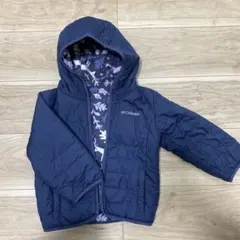 Columbia リバーシブルコート フード付き ネイビー 動物柄