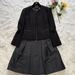 ✨極美品✨23区 スカートスーツ　セットアップ　セレモニー　ノーカラー　ツイード