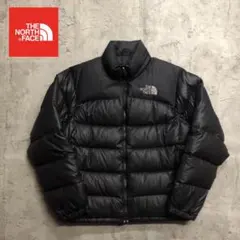 メンズL 刺繍　700フィル ザノースフェイス　ヌプシ　ダウンジャケット