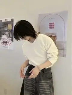 完売品 LUV CODE xu Chicashitu＋ Vネック長袖Tシャツ