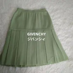GIVENCHY ジバンシィ プリーツ フレアスカート ライトグリーン Mのサムネイル