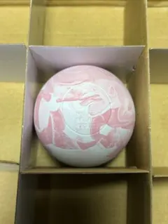 マッサージボール ラクロスボール ピンク×ホワイト マーブル 1個 