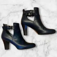 オデットエオディール　ショートブーツ　ネイビー　美品