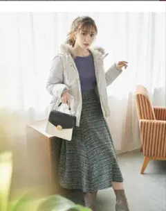 PROPORTION BODY DRESSING ツイードフレアースカート